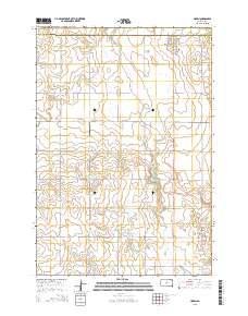 Hoven 2015 topographic map thumbnail