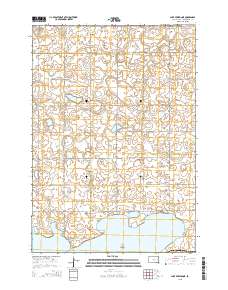 Lake Preston NE 2015 topographic map thumbnail