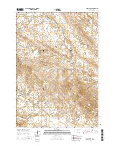 Mud Buttes NW 2015 topographic map thumbnail