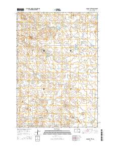 Saddle Butte 2015 topographic map thumbnail