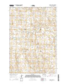 Roundup Butte 2015 topographic map thumbnail