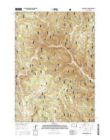 Crows Nest Peak 2015 topographic map thumbnail