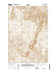 Kline Buttes 2015 topographic map thumbnail