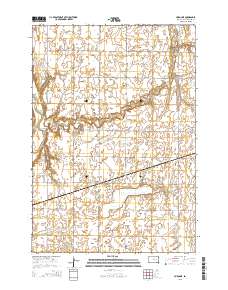 Huron NE 2015 topographic map thumbnail