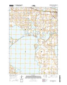 Lake Preston West 2015 topographic map thumbnail