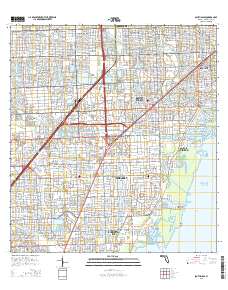 South Miami 2015 topographic map thumbnail