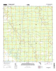 Steinhatchee SE 2015 topographic map thumbnail