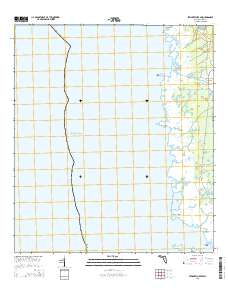 Steinhatchee SW 2015 topographic map thumbnail