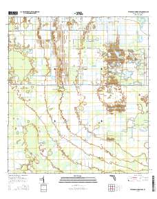 Telegraph Swamp NW 2015 topographic map thumbnail