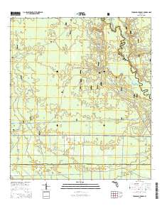 Thousand Yard Bay 2015 topographic map thumbnail