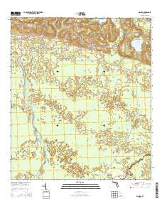 Wacissa 2015 topographic map thumbnail