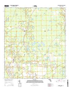 Warrior Swamp 2015 topographic map thumbnail