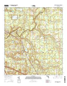 White Springs East 2015 topographic map thumbnail
