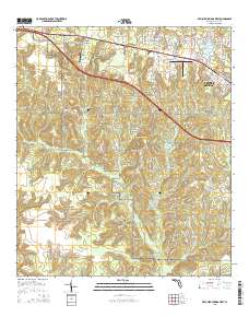 De Funiak Springs West 2015 topographic map thumbnail