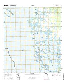 Withlacoochee Bay 2015 topographic map thumbnail