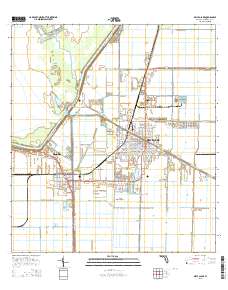 Belle Glade 2015 topographic map thumbnail