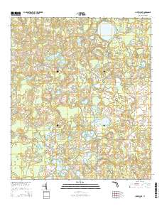 Cherry Lake 2015 topographic map thumbnail