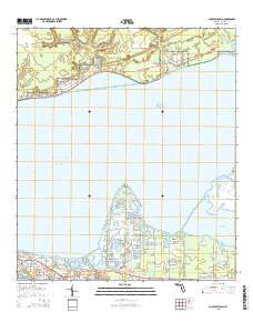 Choctaw Beach 2015 topographic map thumbnail
