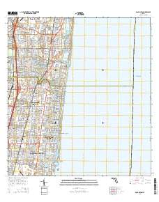 Boca Raton 2015 topographic map thumbnail