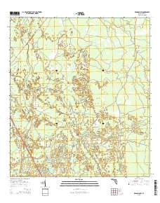Bronson SW 2015 topographic map thumbnail