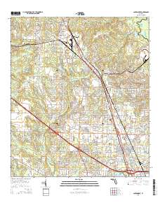 Cantonment 2015 topographic map thumbnail
