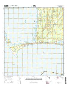 Cape San Blas 2015 topographic map thumbnail