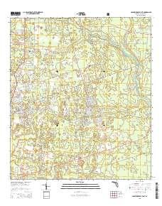 Crawfordville East 2015 topographic map thumbnail