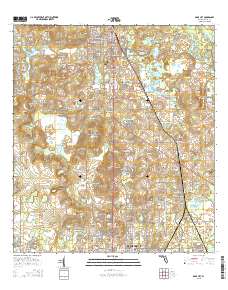 Dade City 2015 topographic map thumbnail