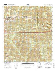De Funiak Springs East 2015 topographic map thumbnail