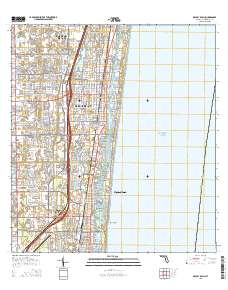 Delray Beach 2015 topographic map thumbnail