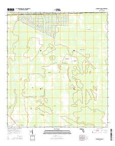Dinner Island 2015 topographic map thumbnail