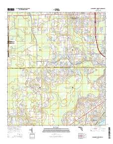 Jacksonville Heights 2015 topographic map thumbnail