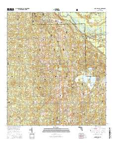 Lake Delancy 2015 topographic map thumbnail