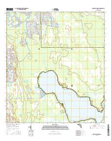 Lake Hatchineha 2015 topographic map thumbnail