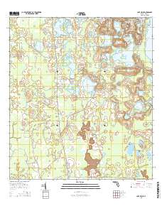 Lake Nellie 2015 topographic map thumbnail