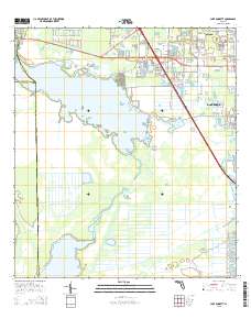 Lake Poinsett 2015 topographic map thumbnail
