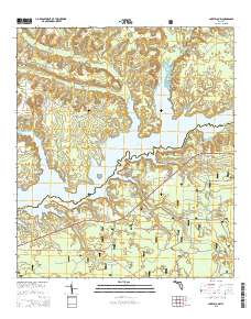Lake Talquin 2015 topographic map thumbnail