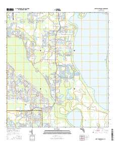 Lake Tohopekaliga 2015 topographic map thumbnail