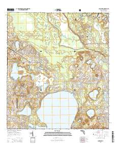 Lake Weir 2015 topographic map thumbnail