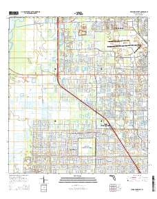 Melbourne West 2015 topographic map thumbnail