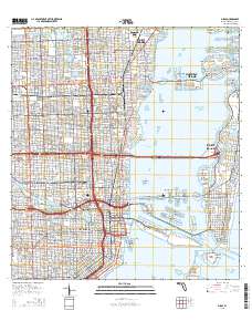 Miami 2015 topographic map thumbnail