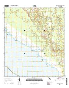 Okefenokee Slough 2015 topographic map thumbnail