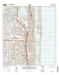 Palm Beach 2015 topographic map thumbnail