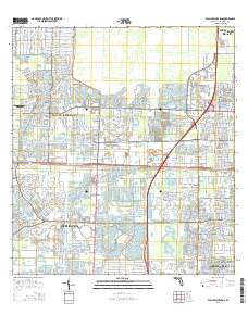 Palm Beach Farms 2015 topographic map thumbnail