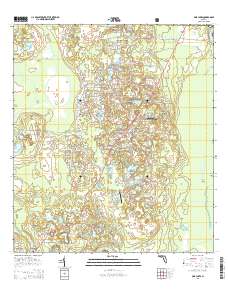 Pine Lakes 2015 topographic map thumbnail