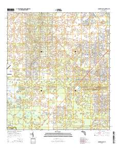 Dunnellon SE 2015 topographic map thumbnail