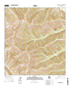 Tanacross B-1 SW topographic map thumbnail