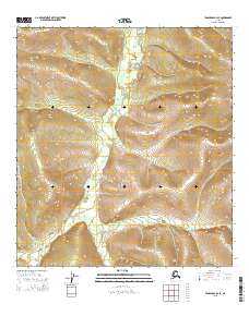 Tanacross B-2 SE 2015 topographic map thumbnail