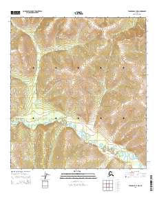 Tanacross B-1 NW topographic map thumbnail