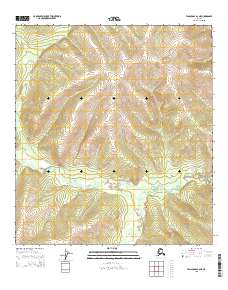 Tanacross B-2 NE topographic map thumbnail